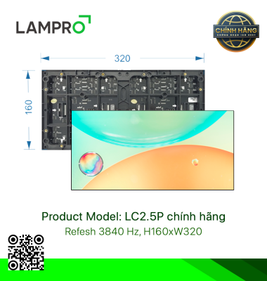 Module Led Lampro P2.5 indoor 3840Hz