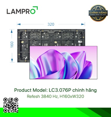 Module Led Lampro P3.076 Indoor 3840Hz